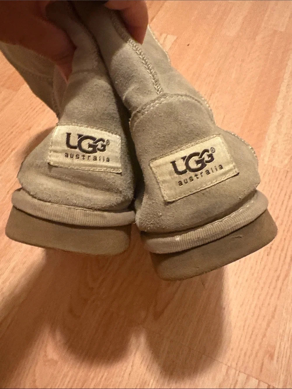 UGG Tall Suede Boots in Light Tan